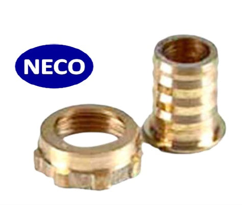 Adaptador pitón bronce caño jardinero 1/2" - Neco