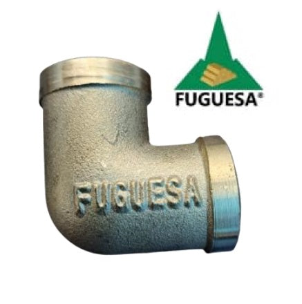 Codo bronce extra pesado con rosca 1/2"x90° - GV