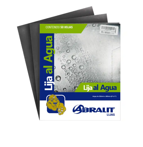 HOJA LIJA AL AGUA, GR.1000 : 9" X 11" - ABRALIT