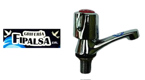 Caño lavatorio bronce cromado - Fipalsa