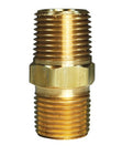 Niple de bronce hexagonal 1/2" x 2" - Neco