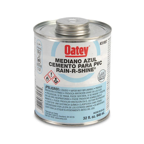 Cemento p/pvc azul 946ml rainshine - Oatey