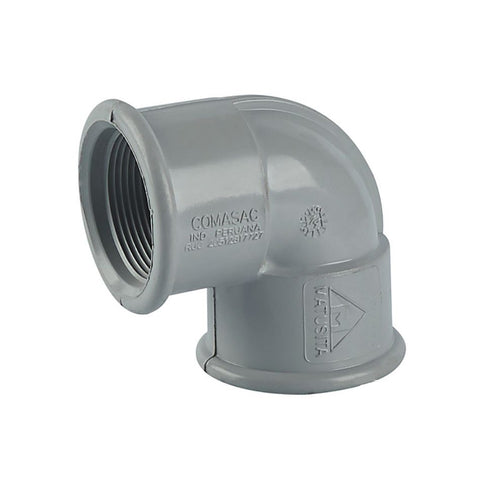 Codo pvc agua c/r 1"x90 - Matusita