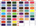 Tinte p/ropa/celeste cristal - Grybor