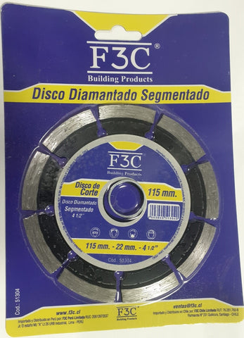 Disco diamantado segmentado - F3C