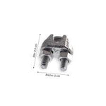 Grampa p/cable galvanizado 1/8 - TOOLCRAFT