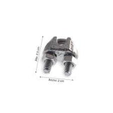 Grampa p/cable galvanizado 1/8 - TOOLCRAFT