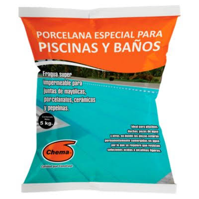 Porcelana piscina blanco 5kg - Chema