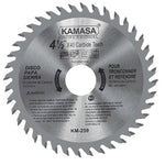 Disco corte p/madera 4 1/2" 40 teeth KM259 - Kamasa