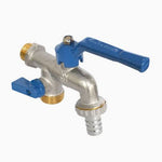 Llave caño doble p/lavadora 1/2"x3/4" - KEPLER