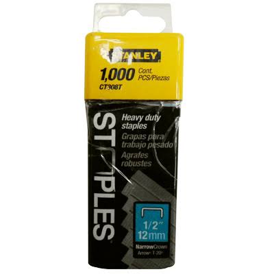 Grapa p/madera 1/2" 12.7mm - Stanley