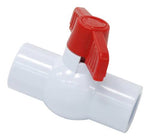 Llave de paso 1/2" pvc s/rosca - Importado