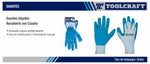 Guantes c/caucho azul TC1437 - TOOLCRAFT