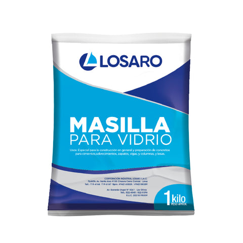 Masilla p/vidrio 1Kg - Losaro